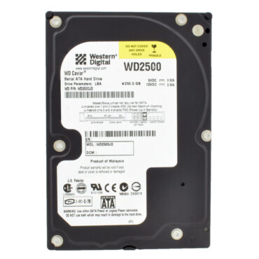 Festplatte Western Digital 250GB WD2500JD 7200 RPM 8MB Sata 3,5"