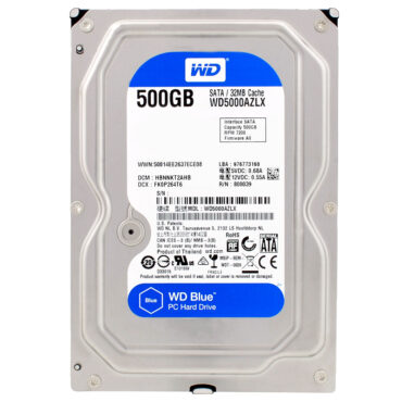 Festplatte Western Digital 500GB WD5000AZLX 7200RPM 32MB Sata III 3,5" Zoll