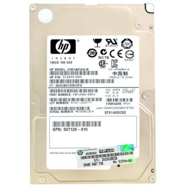 Festplatte HP EH0146FAWJB 146GB 15 000 RPM Sas 2,5" Zoll 512544-004