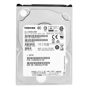 Festplatte Toshiba 1,2Tb AL14SEB120N 10000Rpm 128MB Cache Sas III 2,5'' Zoll