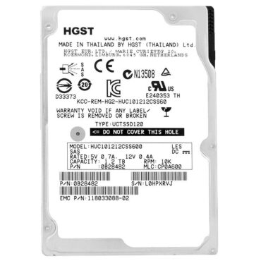 Festplatte HGST HUC101212CSS600 1.2TB 10 000Rpm 64Mb Cache SAS II 2.5"