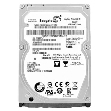 Festplatte Seagate SLIM SSHD 500GB ST500LM000 5400Rpm 64MB  Sata III 2,5" Zoll