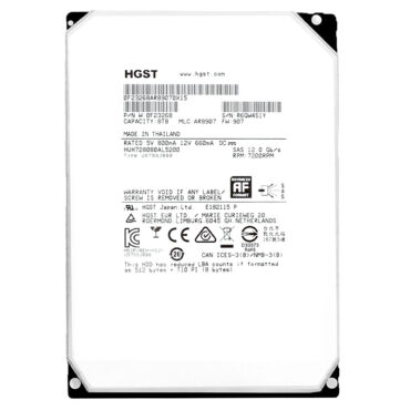 Festplatte HGST 8TB HUH728080AL5200 7200RPM 128Mb Sas III 3.5"