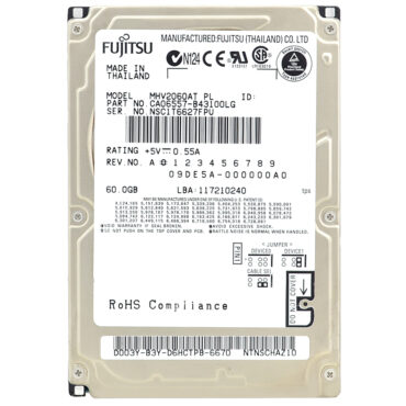 Festplatte Fujitsu 60Gb MHV2060AT 2Mb Cache 4200Rpm ATA 2,5" Zoll