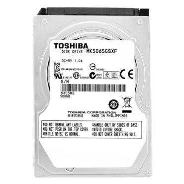 Festplatte Toshiba MK5065GSXF 500GB 5400 Rpm 8MB Cache Sata II 2,5"
