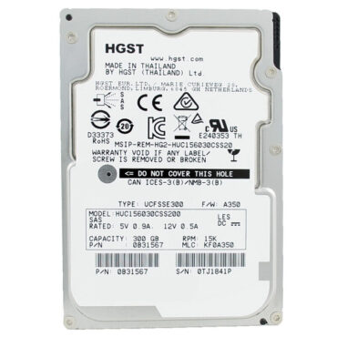 HGST HUC156030CSS200 300GB 15K SAS 6G 128MB 2.5"