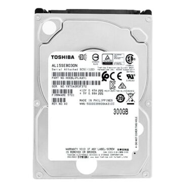 Festplatte Toshiba AL15SEB030N 300GB 10 000Rpm 128MB Cache Sas III 2,5" Zoll