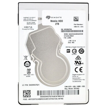 Seagate 2TB ST2000LM007 5400Rpm 128MB SATA III 2,5" Zoll 7mm