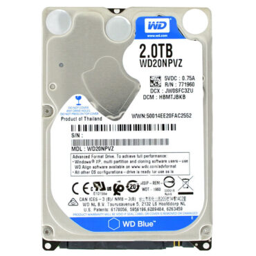 WD BLUE WD20NPVZ 2TB 8MB 5400U/min 2,5" SATA III