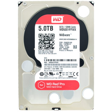 WD RED NASWARE 3.0 WD5001FFWX 5TB SATA 6Gb/s 128MB 3.5''