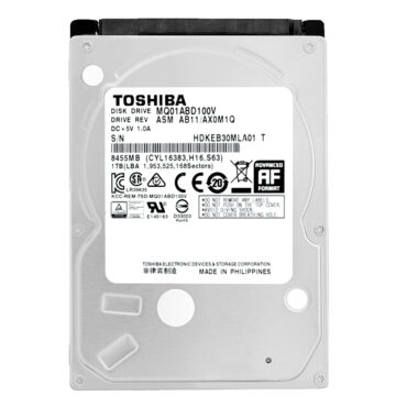Festplatte Toshiba 1TB MQ01ABD100V 8Mb Cache 5400RPM Sata II 2.5" Zoll