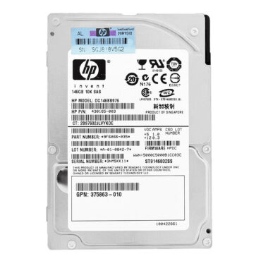 Festplatte HP 146GB DG146BB976  16Mb Cache10000Rpm SAS 2,5" 430165-003