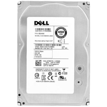 Festplatte Dell 0T857K 450GB 15000Rpm Sas II 3.5" Zoll HUS156045VLS600