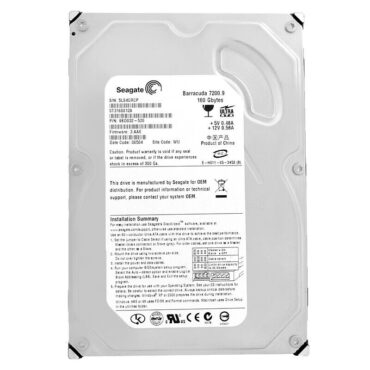 Seagate 160GB ST3160812A 7200Rpm 8Mb Cache Ata 3.5'' Barracuda