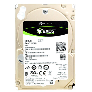 Festplatte Seagate Exos 300GB ST300MM0048 128Mb Cache 10000 Rpm Sas III 2,5" Zoll