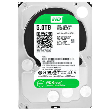 Western Digital Green 5TB WD50EZRX 64MB 5400U/min SATA III 3,5 zoll