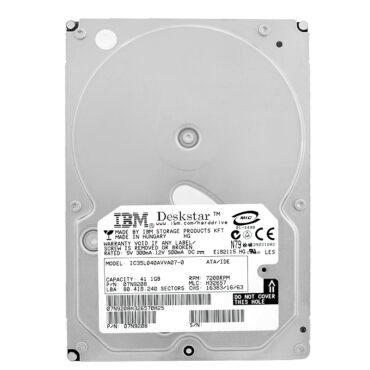 Festplatte IBM 41.1GB IC35L040AVVA07-0 2MB 7200Rpm ATA 3,5" Zoll 07N9208