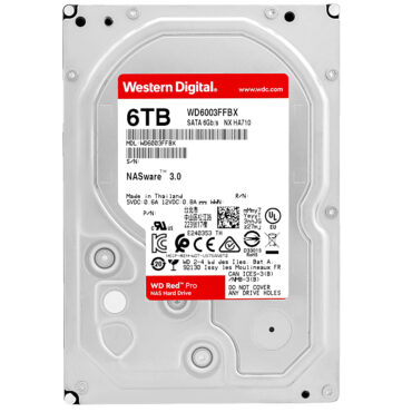 WD Red Pro WD6003FFBX 6TB 7200 RPM 256 MB SATA III 3,5 Zoll