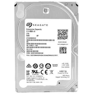 Festplatte Seagate ST2000NX0343 2Tb 7200Rpm 128Mb Cache Sas III 2.5" Zoll