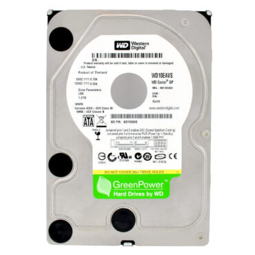 Western Digital Green WD10EAVS 1TB 5400RPM 8MB Sata III 3,5 Zoll