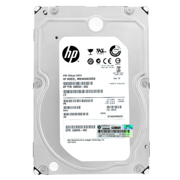 Festplatte HP 3TB MB3000GCWDB 7200Rpm SATA III 3.5" Zoll 695503-003