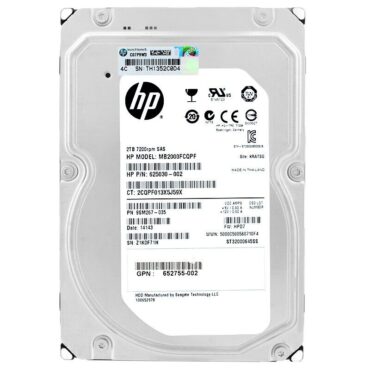 Festplatte HP MB2000FCQPF 2TB 7200Rpm Sas 3,5" Zoll 625030-002