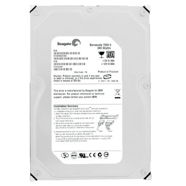 Festplatte Seagate 200Gb ST3200827AS 8Mb Cache 7200Rpm Sata II 3.5''