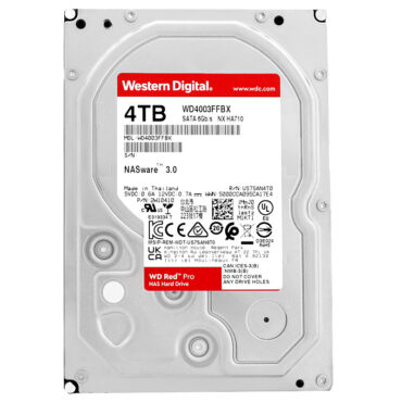 Wd Red 4TB WD4003FFBX 7200Rpm SATA III 256Mb 3.5'' Zoll