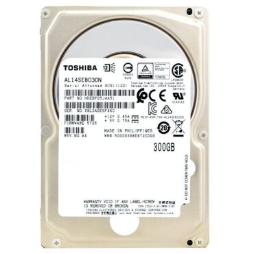 Festplatte Toshiba AL14SEB030N 300GB 10 000Rpm Sas III 2,5" Zoll