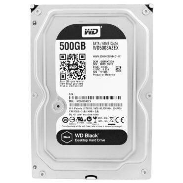 Festplatte Western Digital 500GB WD5003AZEX 64MB 7200RPM Sata III 3,5" Zoll