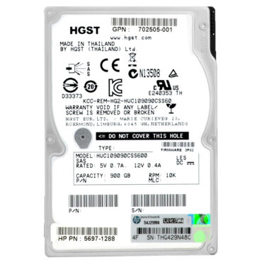 Festplatte HP HUC109090CSS600 900GB 10000RPM SAS II 2.5" 5697-1288