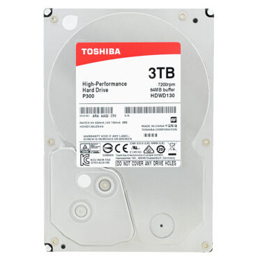 Toshiba P300 3TB 64MB Cache 7200Rpm Sata III 3,5'' Zoll HDWD130UZSVA