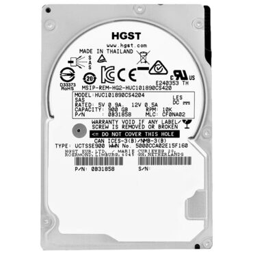 Festplatte HGST HUC101890CS4204 900GB Sas III 10 000Rpm 128Mb Cache 2.5" Zoll