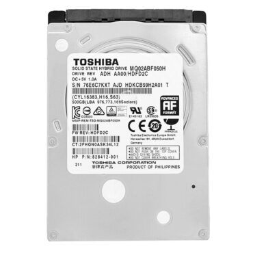 Festplatte Toshiba 500Gb MQ02ABF050H 64Mb Cache 5400 Rpm Sata III 2,5" Zoll