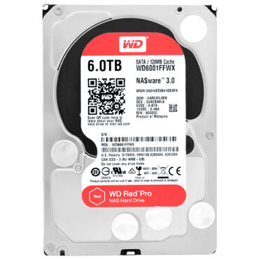 Western Digital RED 6TB WD6001FFWX 7200 RPM 128Mb Cache Sata III 3.5''