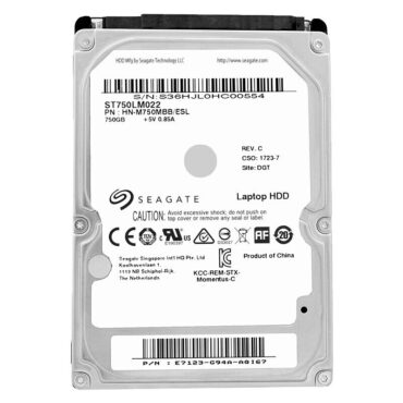 Festplatte Seagate ST750LM022 750Gb 8Mb Cache 5400Rpm Sata II 2,5" Zoll