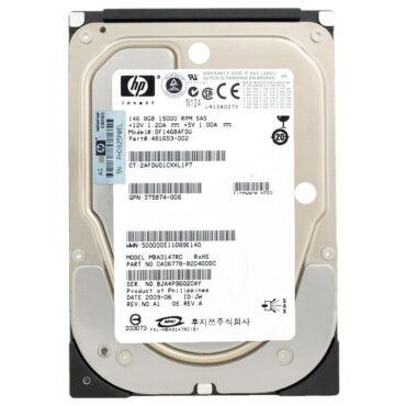 Festplatte HP DF146BAFDU 146GB 15000RPM Sas 3.5" Zoll 481653-002