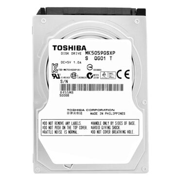 Festplatte Toshiba 500GB MK5059GSXP 8Mb Cache 5400Rpm Sata 8MB 2,5"