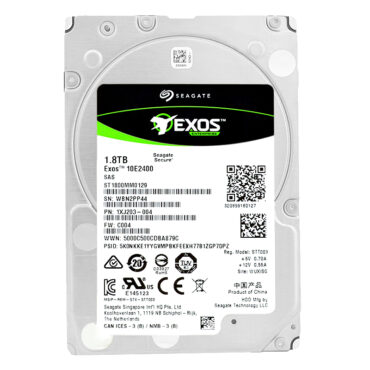 Festplatte Seagate Exos 1,8Tb ST1800MM0129 256Mb Cache 10 000 Rpm Sas III 2,5" Zoll