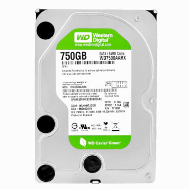 Festplatte WD 750GB WD7500AARX 64Mb Cache 5400Rpm Sata III 3.5'' Zoll Green
