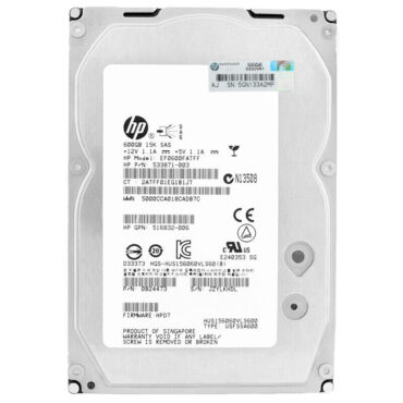 HP EF0600FATFF 600GB 6G DP SAS 15000RPM 3,5" Zoll 533871-003