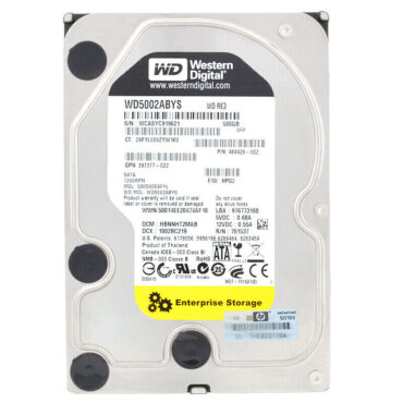 Festplatte HP GB0500EAFYL 500GB SATA II 16Mb Cache 7200Rpm 3.5'' Zoll 484429-002