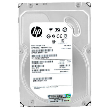 Festplatte HP MB0500EBZQA 500GB SATA 7200Rpm 3.5'' Zoll 649401-001