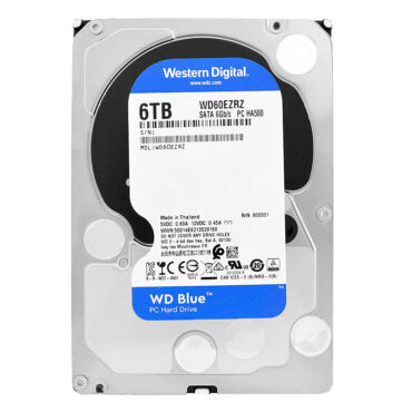 Festplatte Western Digital 6TB WD60EZRZ 64MB Cache 5400 Rpm Sata III 3,5"