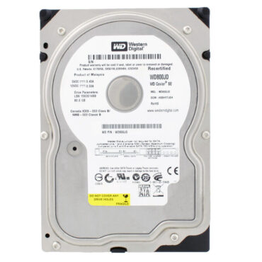 Festplatte Western Digital WD800JD 80GB 8MB 7200U/min Sata II 3,5" Zoll