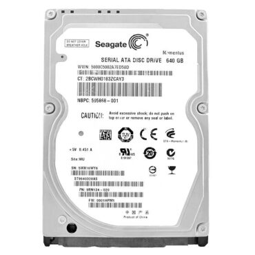 Festplatte Seagate 640GB ST9640320AS 8Mb Cache 5400Rpm Sata II 2,5" Zoll