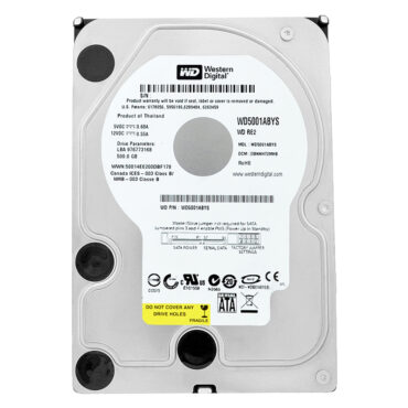 Festplatte Western Digital 500GB WD5001ABYS 16Mb Cache 7200Rpm Sata II 3,5" Zoll