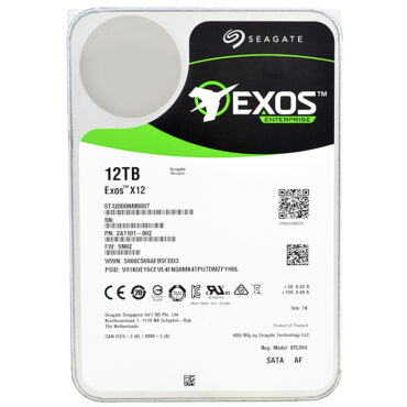 Seagate ST12000NM0007 12TB 7200Rpm 256Mb Cache Sata III 3,5" Zoll Exos