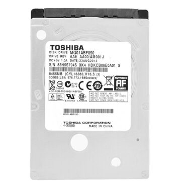 Festplatte TOSHIBA 500Gb MQ01ABF050 8Mb Cache 5400Rpm SATA III 2,5"
