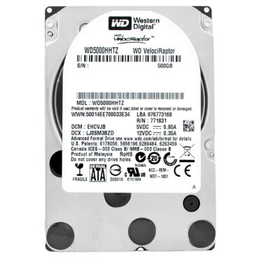 Festplatte WD WD5000HHTZ 500GB SATA III 10 000Rpm 64MB 2.5'' Zoll